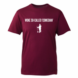 STEWART LEE - WOKE COMEDIAN SHIRT (Burgundy / White)